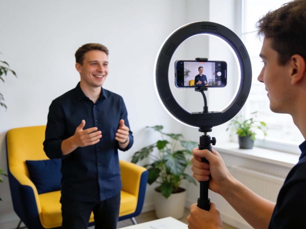 Szkolenie Canva — nagrywanie krótkiego wideo firmowego telefonem